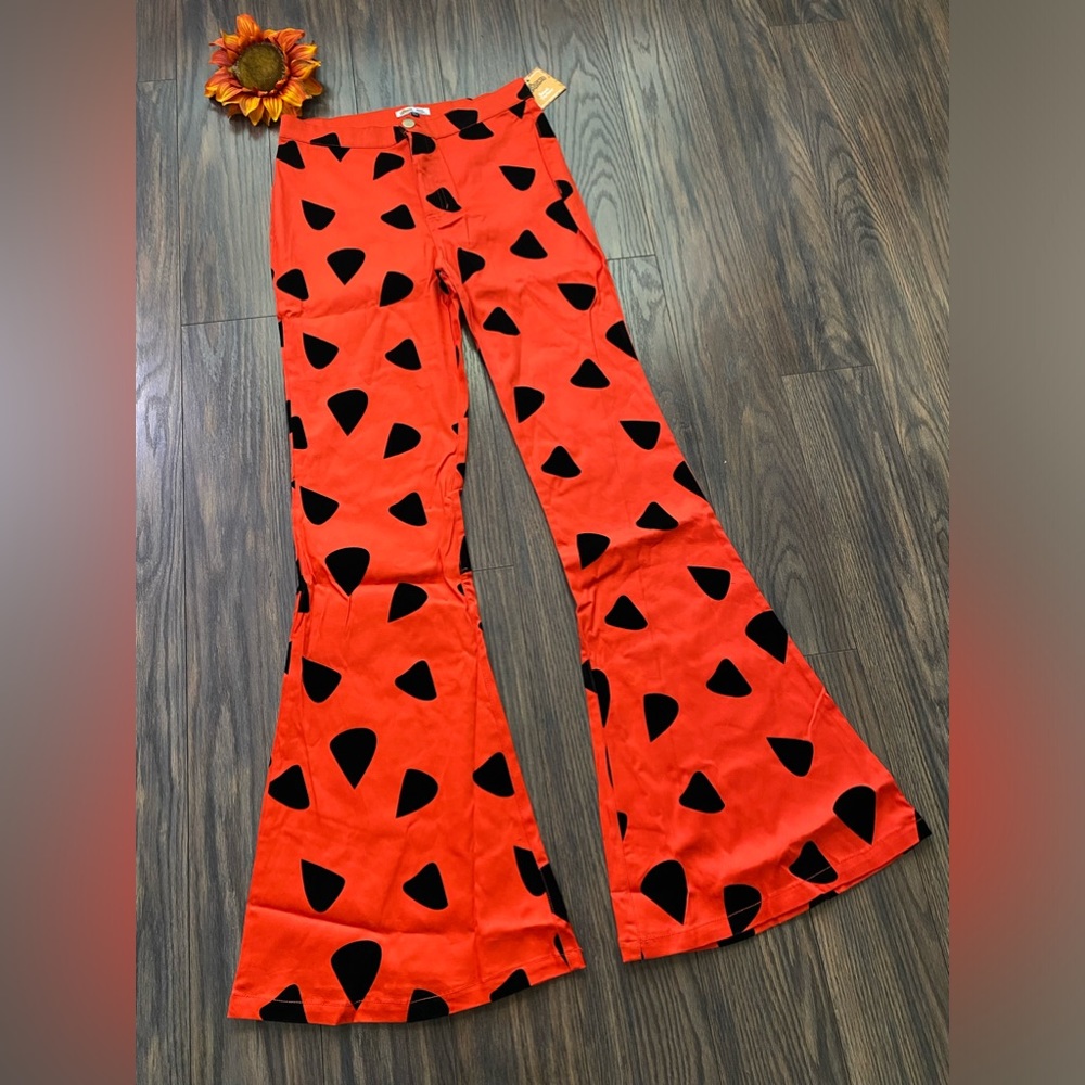 🦋B2G1🦋UNIQUE VINTAGE SMAK PARLOUR The Flintstones Bell Bottoms NWT